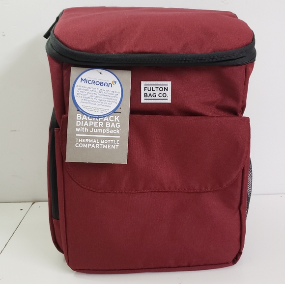 NEW! Fulton Bag Co. Diaper Bag Backpack with Removeable Jumpsack & Changing Pad - Picture 2 of 7